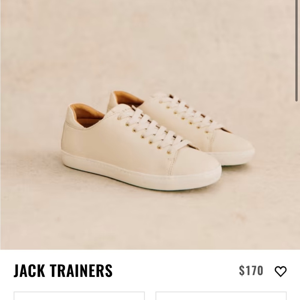 Sezane (Worn twice) Jacks Leather Sneakers